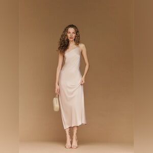 Reformation Olesia Satin Dress